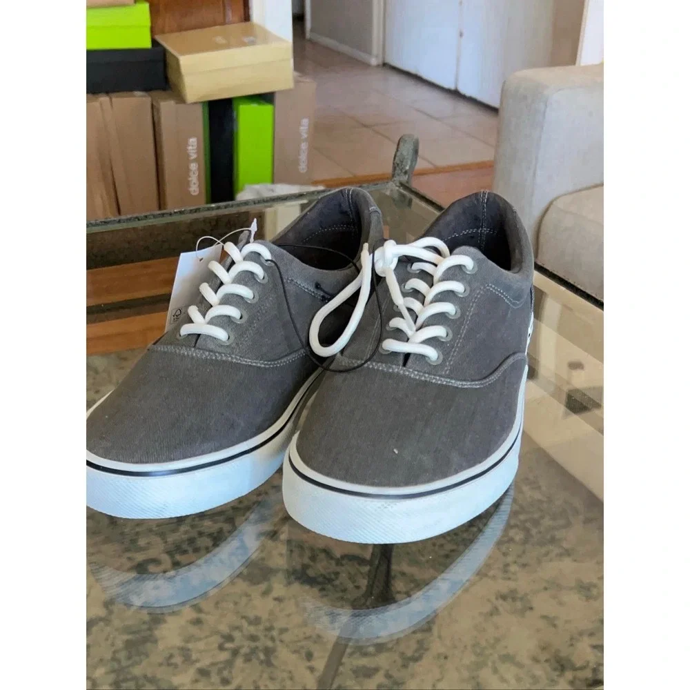 IZOD‎ Men's Grey Canvas Casual Shoes Size 12
